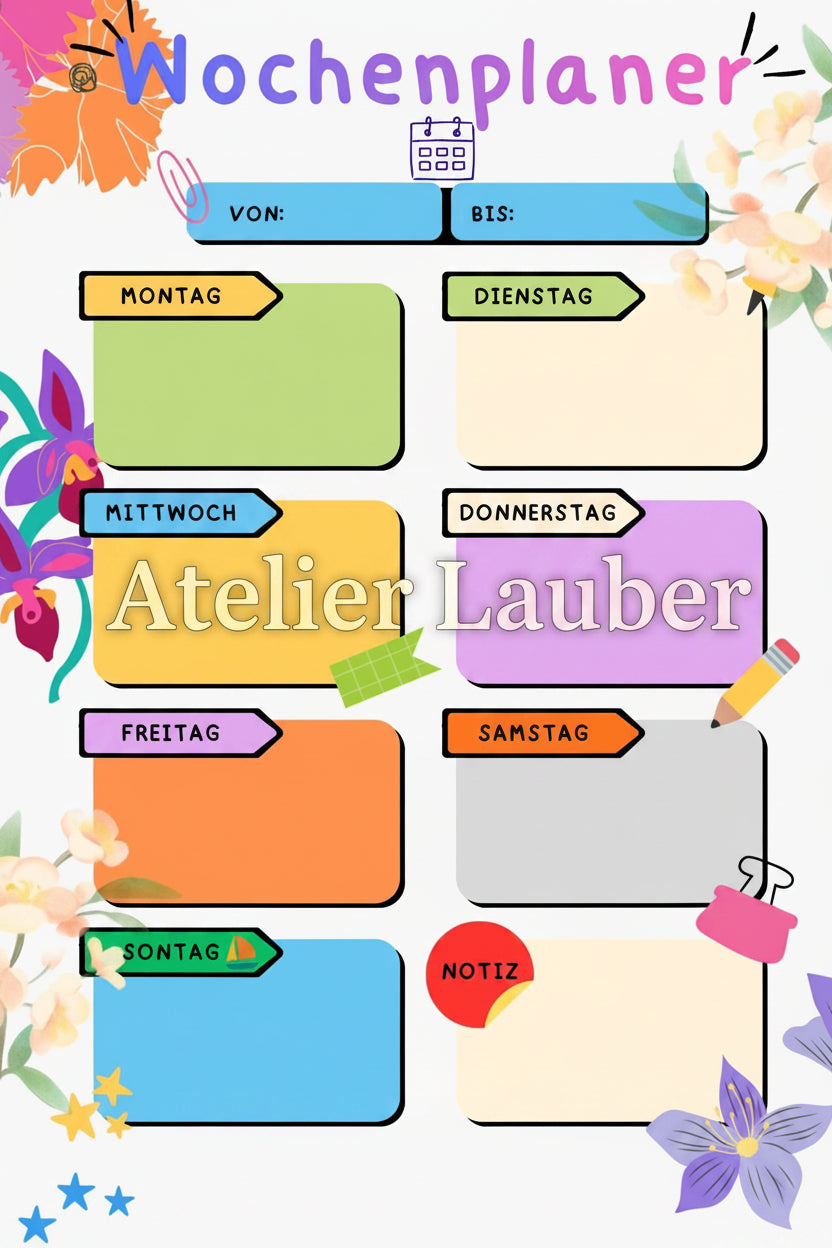 Wochenplaner Aufsteller A5 – Dein Office Must-Have für maximale Produktivität