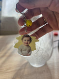 Personalisierter Acryl-Schlüsselanhänger (5cm) – Zweiseitig mit Foto & Wunschname