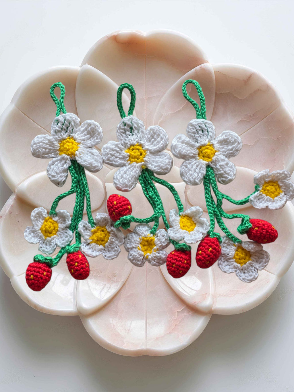 Cherry Blossom & Erdbeere - Taschenanhänger