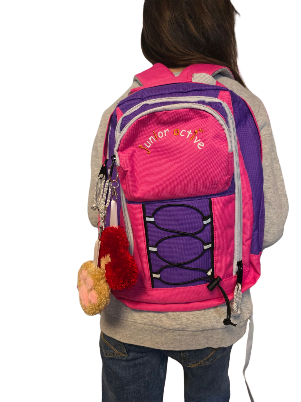 Flauschige Taschenanhänger handgemacht nach Wünsch