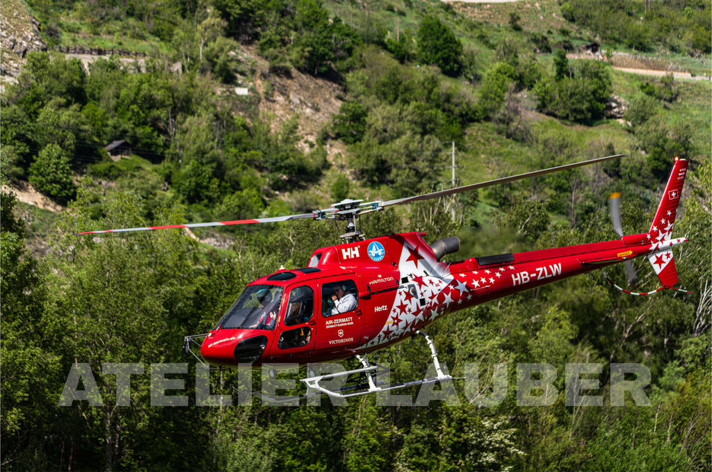 Wandbild Air Zermatt Airbus H125 (HB-ZLW) – Faszination Aviatik für dein Zuhause