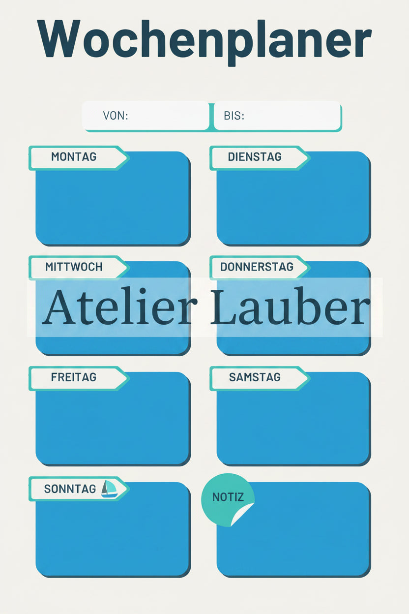 Wochenplaner Aufsteller A5 – Dein Office Must-Have für maximale Produktivität